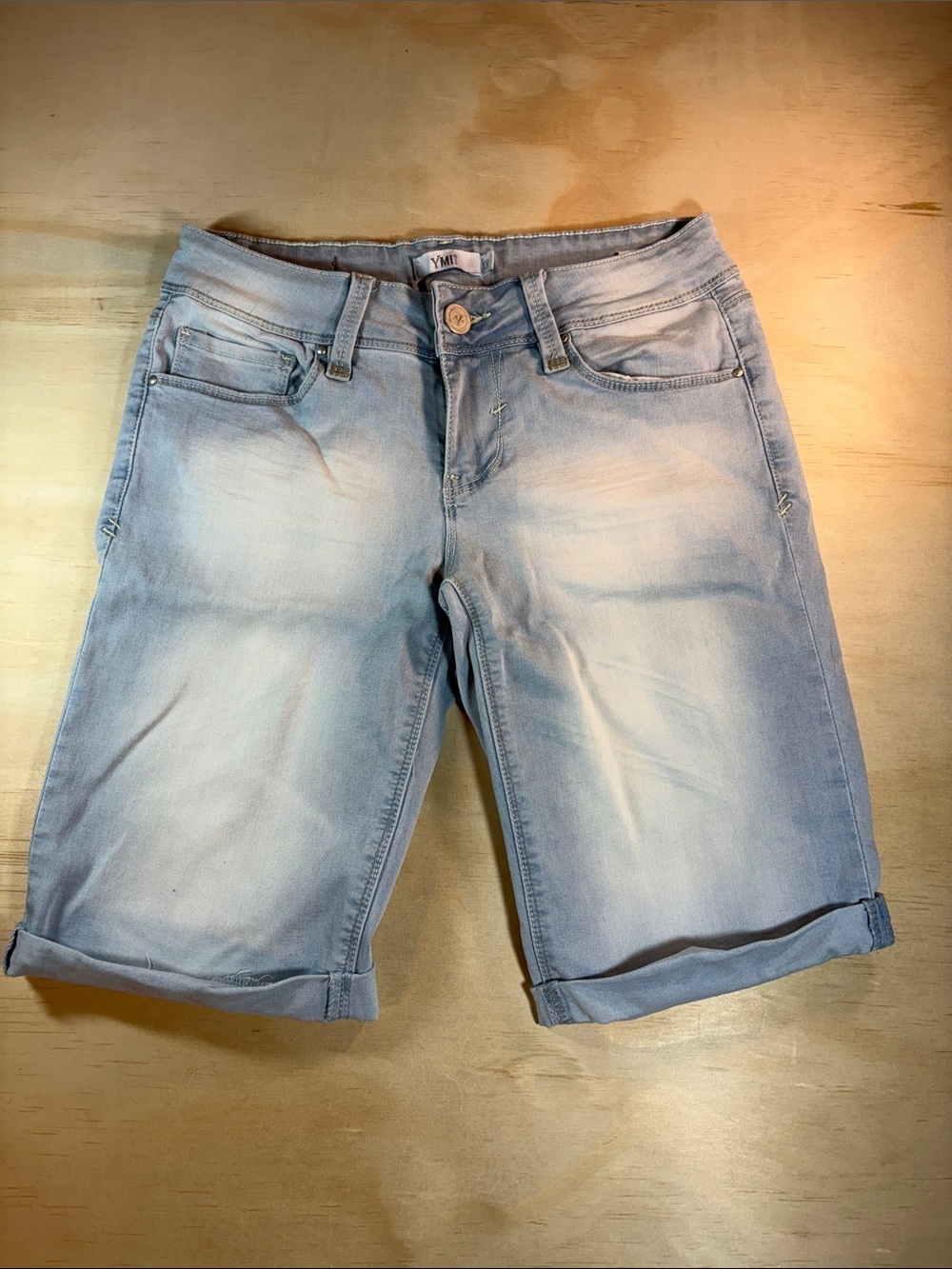 YMI Low Rise Bermuda Denim Shorts